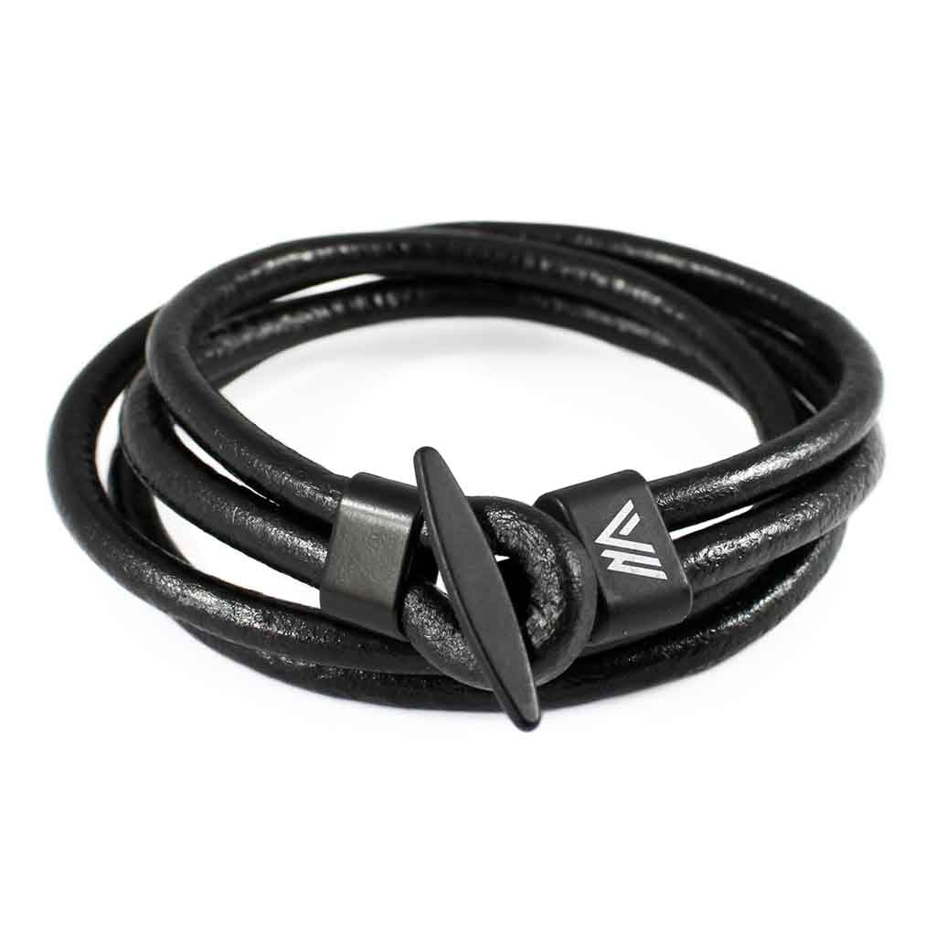 Pulsera Cordón De Cuero Ajustable Para Damas Y Caballeros