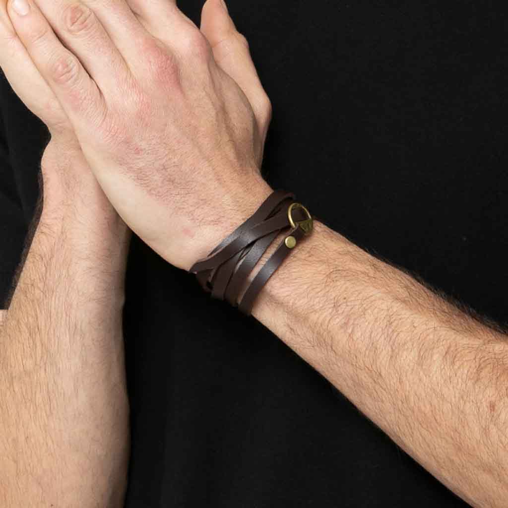 Pulseras De Cuero  Larga Vintage  Hombre Mujer Moda 2019