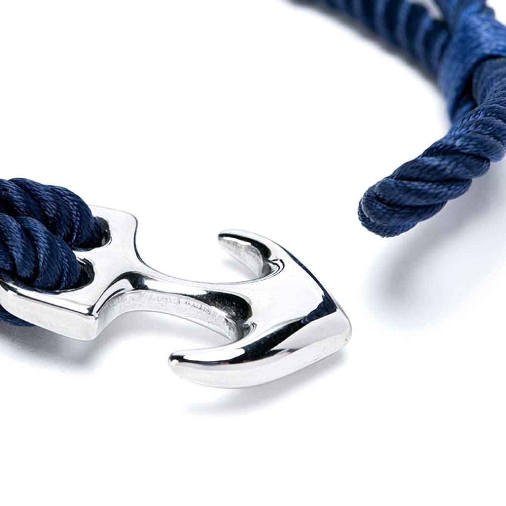 Pulsera De Ancla Cuerda Azul Nautica Hombre Mujer Juvenil