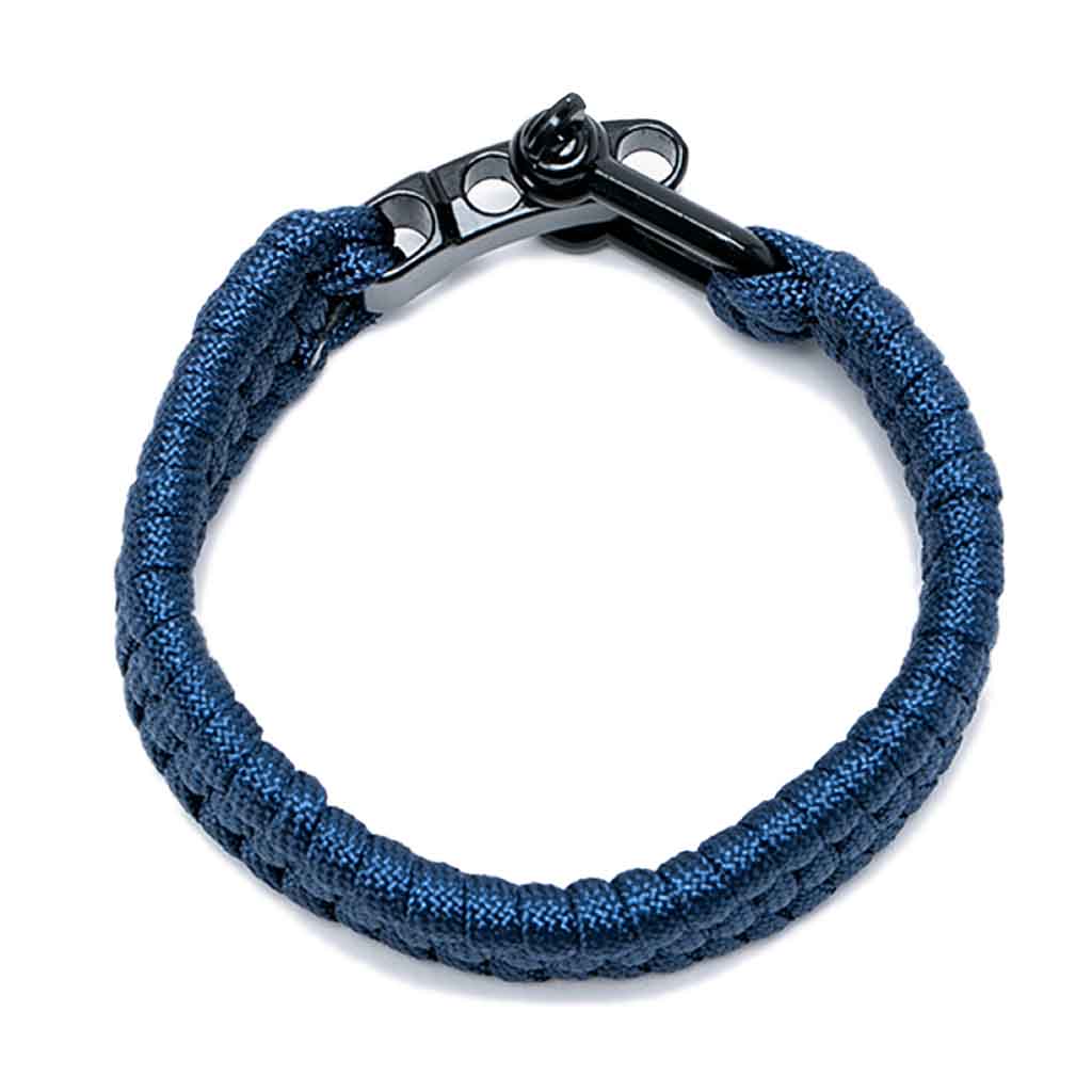 Pulsera Outdoor Paracord Azul Grillete
