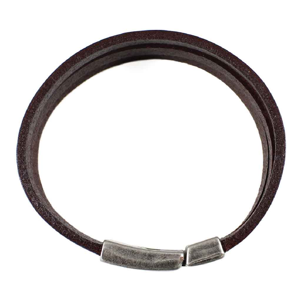 Pulsera De Cuero Hombre Mujer Brazalete Casual