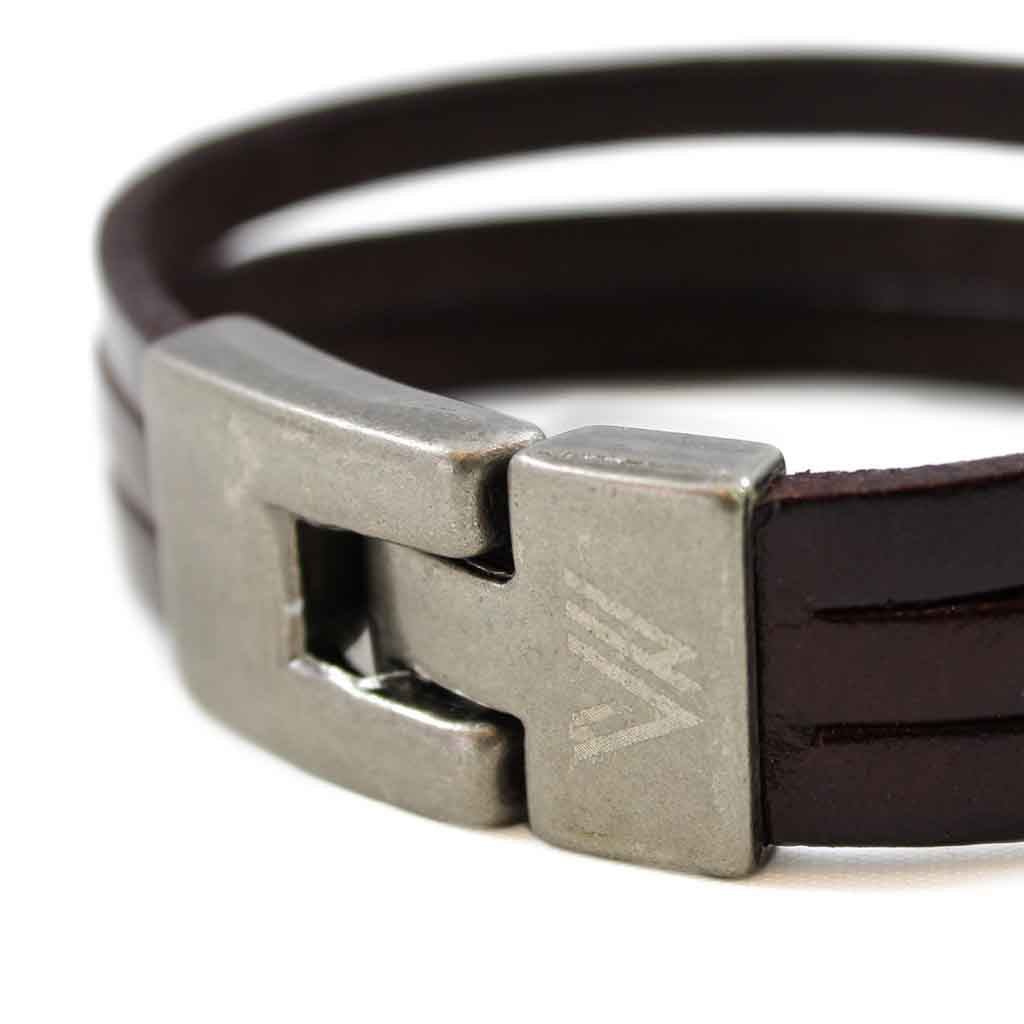 Pulsera De Cuero Hombre Mujer Brazalete Casual