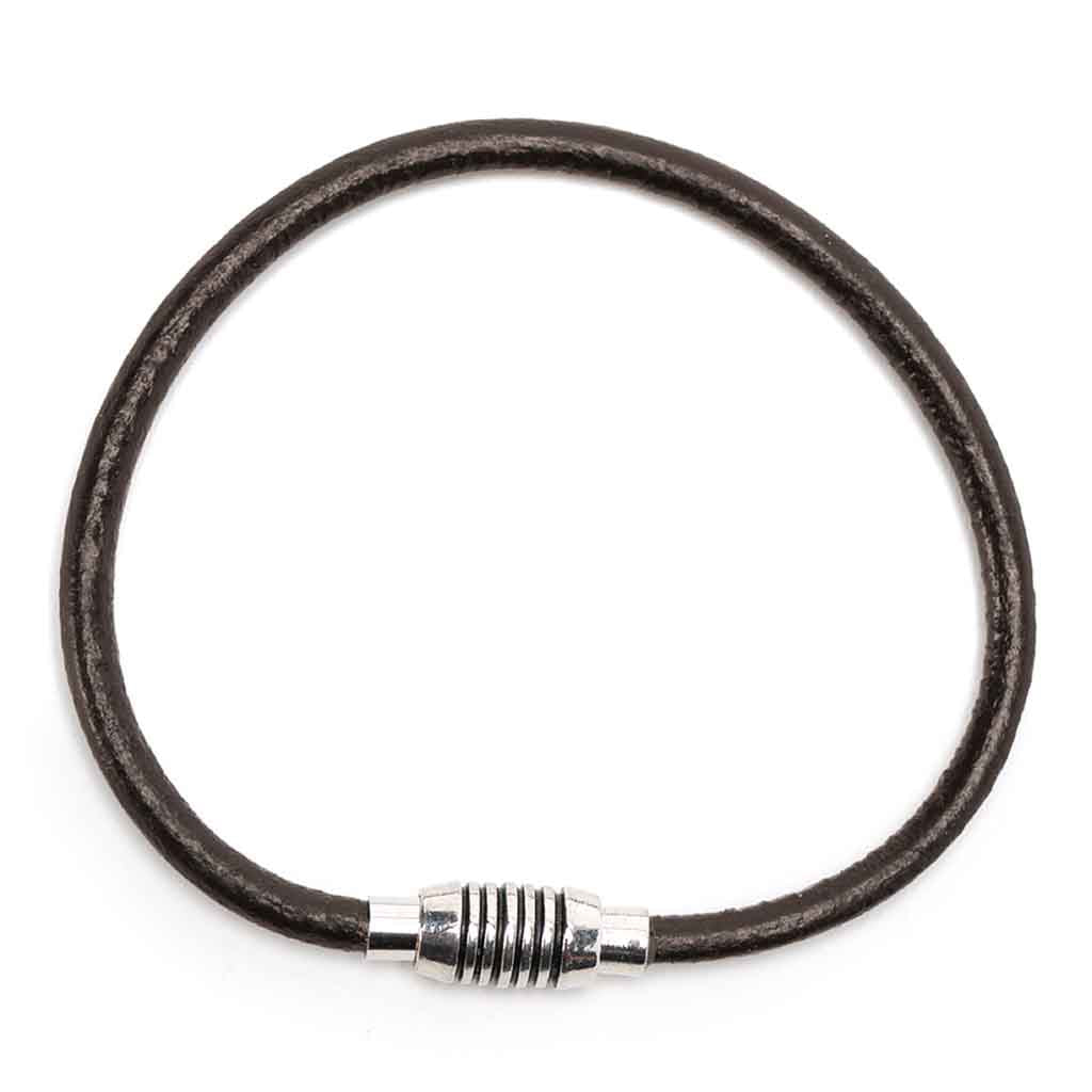 Pulsera De Cuero Broche Imantado Hombre Mujer