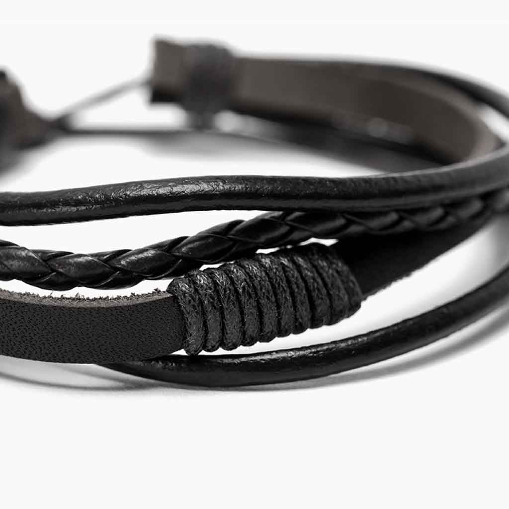 Pulsera Hombre Brazalete Cuero