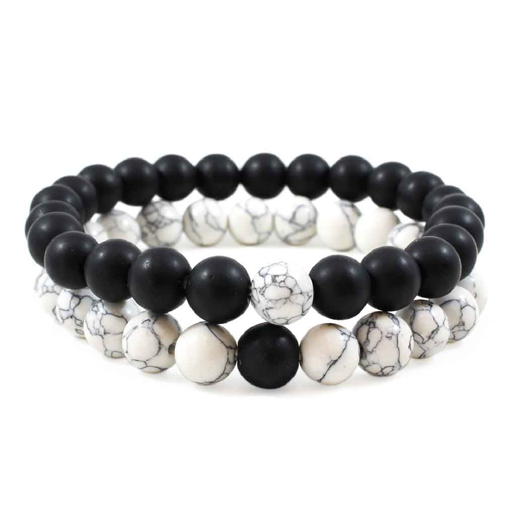 Pulseras Para Parejas Piedras Naturales Ónix