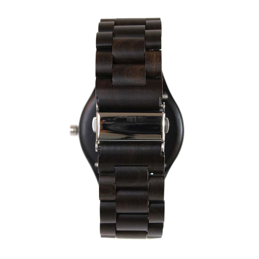 Reloj Hombres Reloj Analogo Hombre Madera Dial Negro