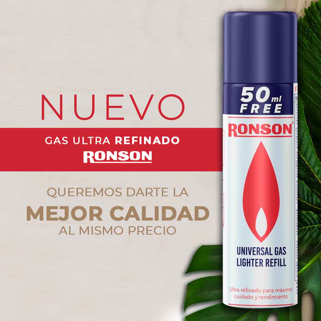 Recarga Encendedor Gas Butano Ronson 300 ml
