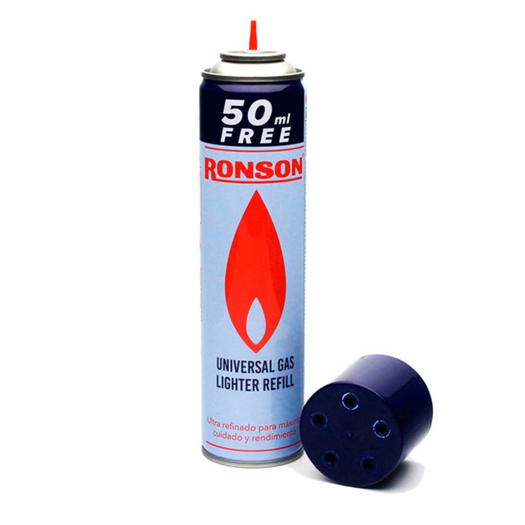 Cigarrera Hombre Mujer Soplete + Recarga Gas Ronson 300ml