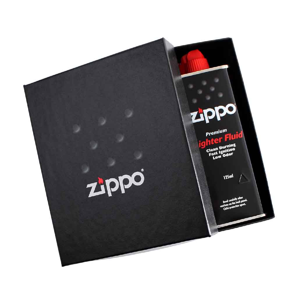 Set de Regalo Encendedor Zippo Lighter con Bencina y Piedra