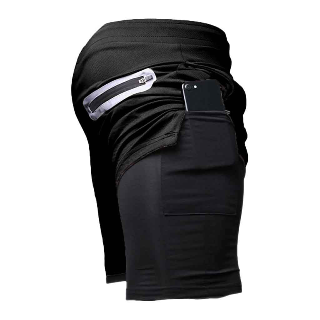 Short Hombre Ejercicios Licra Negro