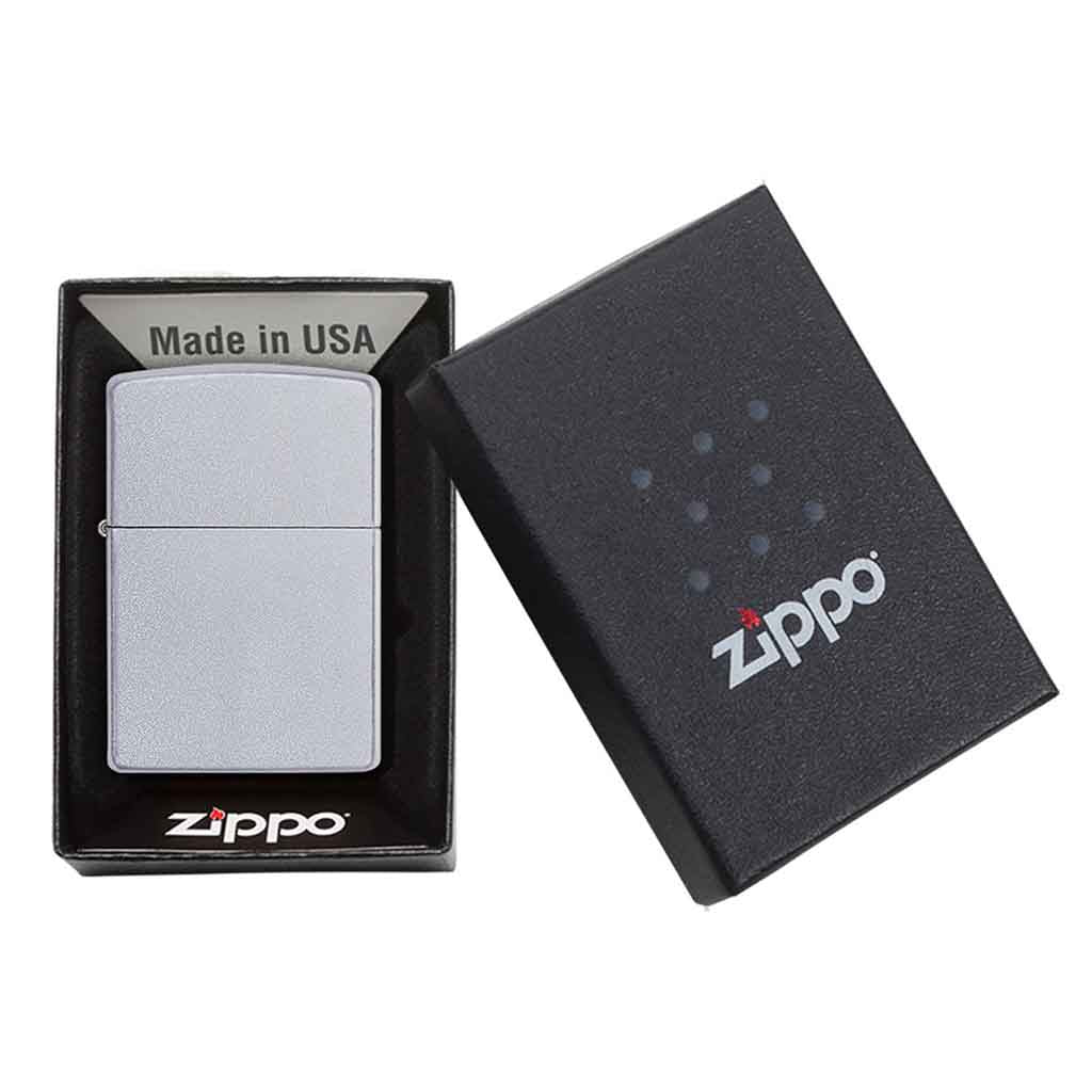 Encendedor Zippo Plateado Classic Satin Chrome