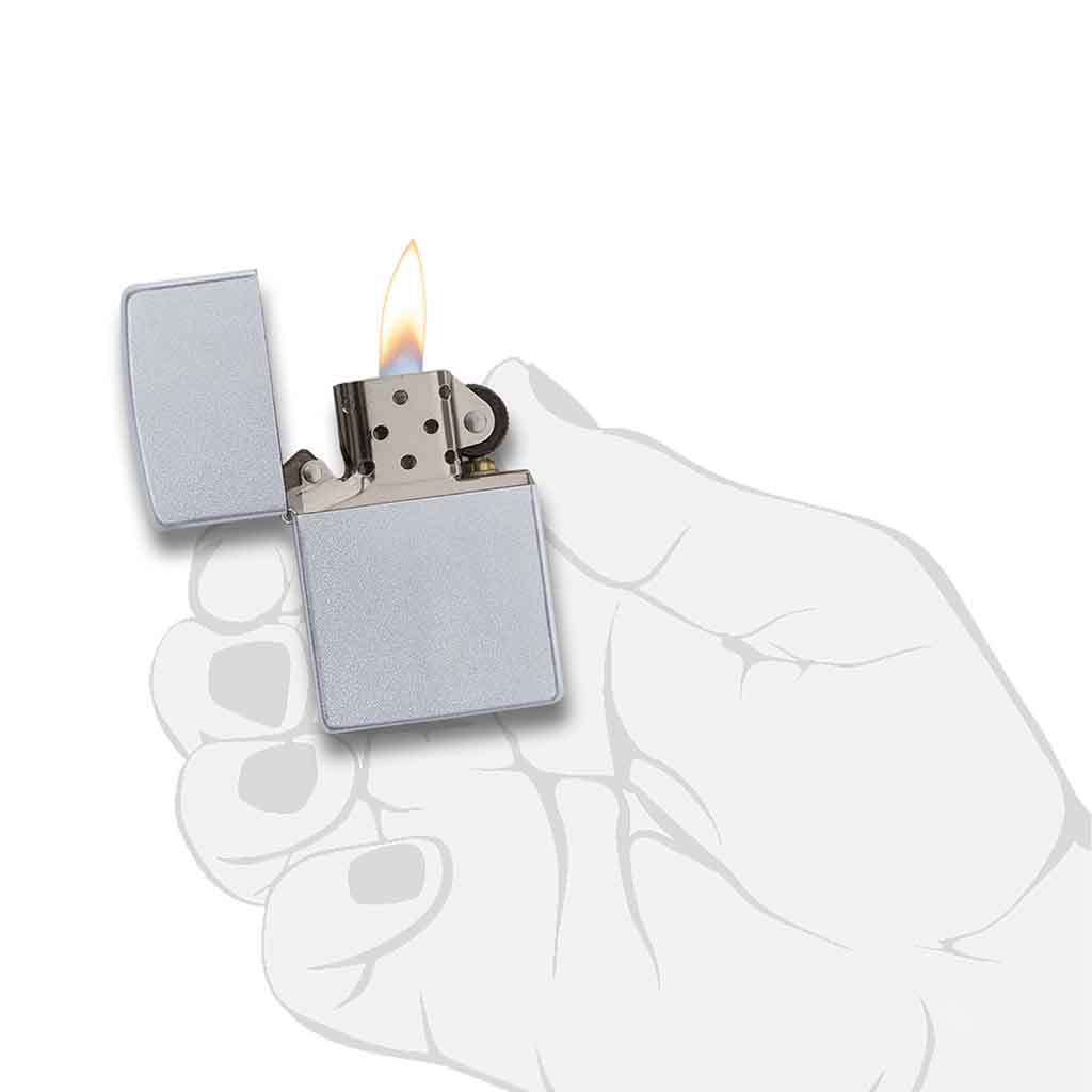 Encendedor Zippo Plateado Classic Satin Chrome