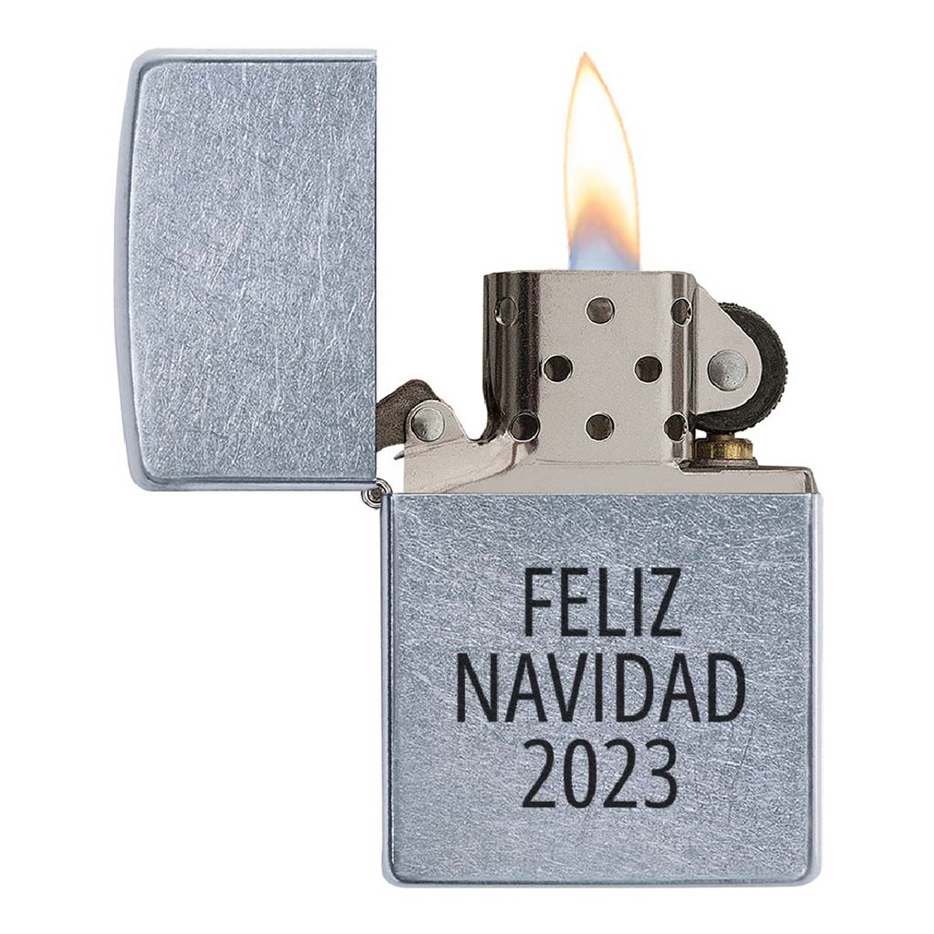 Encendedor Zippo High Polish Chrome Plateado Grabado