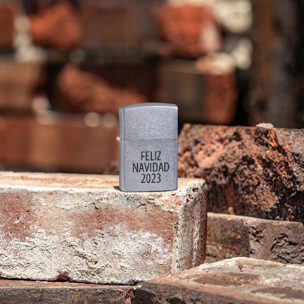 Encendedor Zippo High Polish Chrome Plateado Grabado