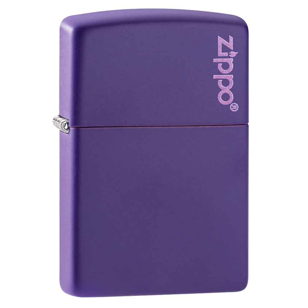 Encendedor Zippo Lighter Classic Purple Matte Zippo Logo