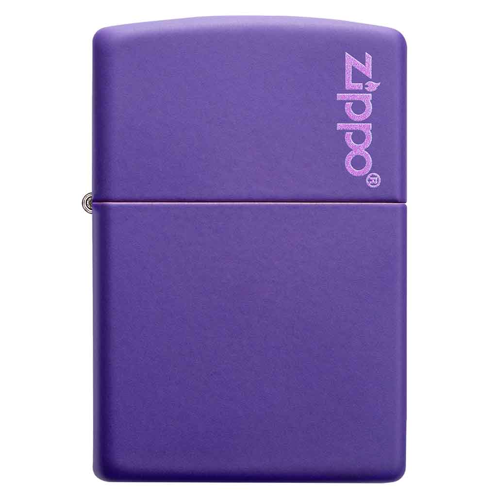 Encendedor Zippo Lighter Classic Purple Matte Zippo Logo