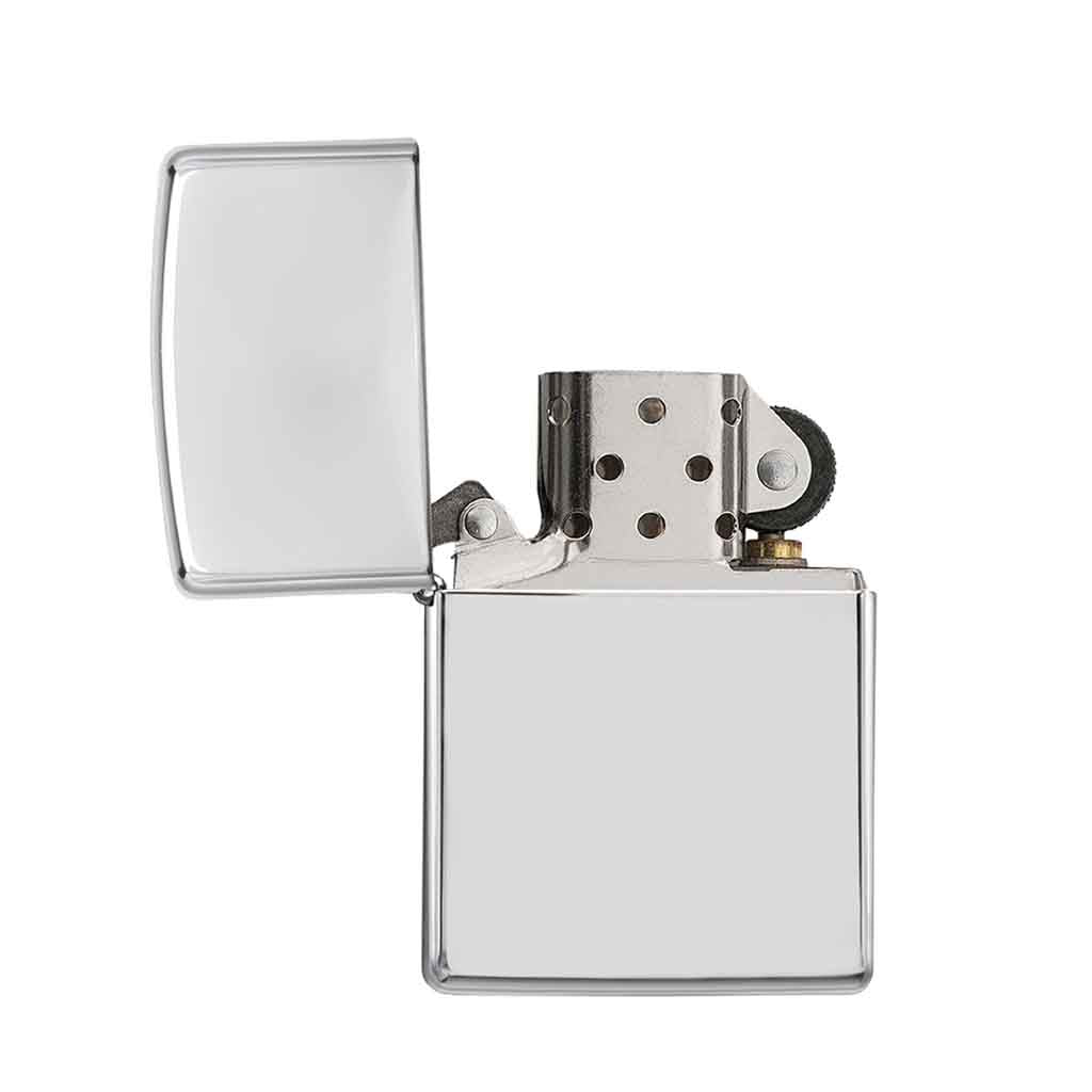 Encendedor Zippo Lighter High Polish Chrome Plata