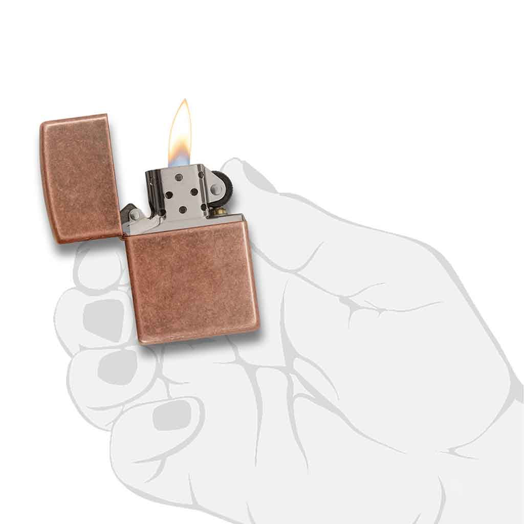 Encendedor Zippo Lighter Classic Antique Copper Cobre