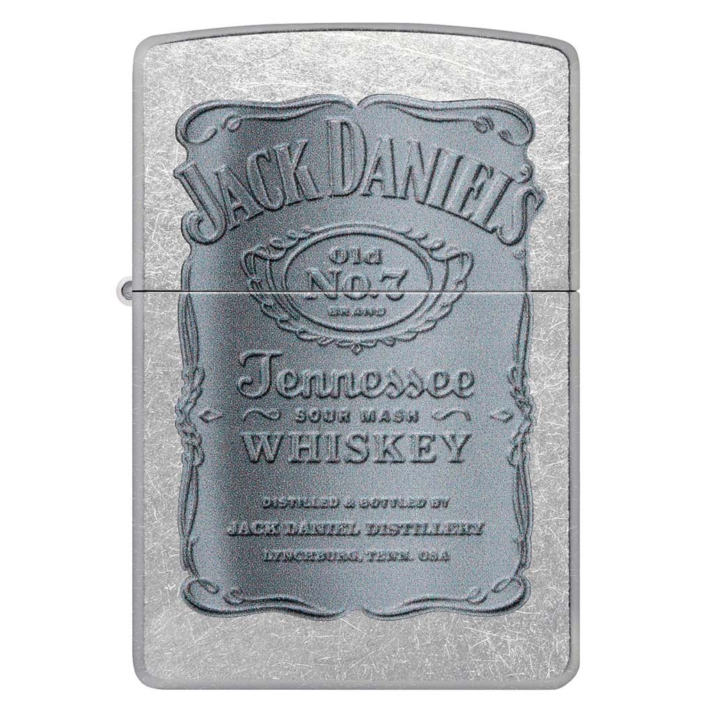 Encendedor Zippo Jack Daniel's Street Chrome Etiqueta