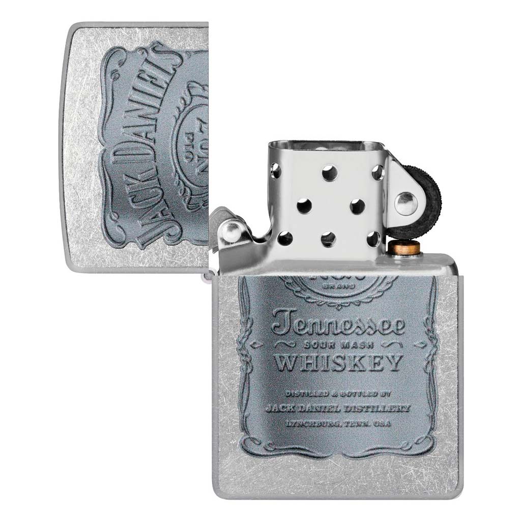 Encendedor Zippo Jack Daniel's Street Chrome Etiqueta