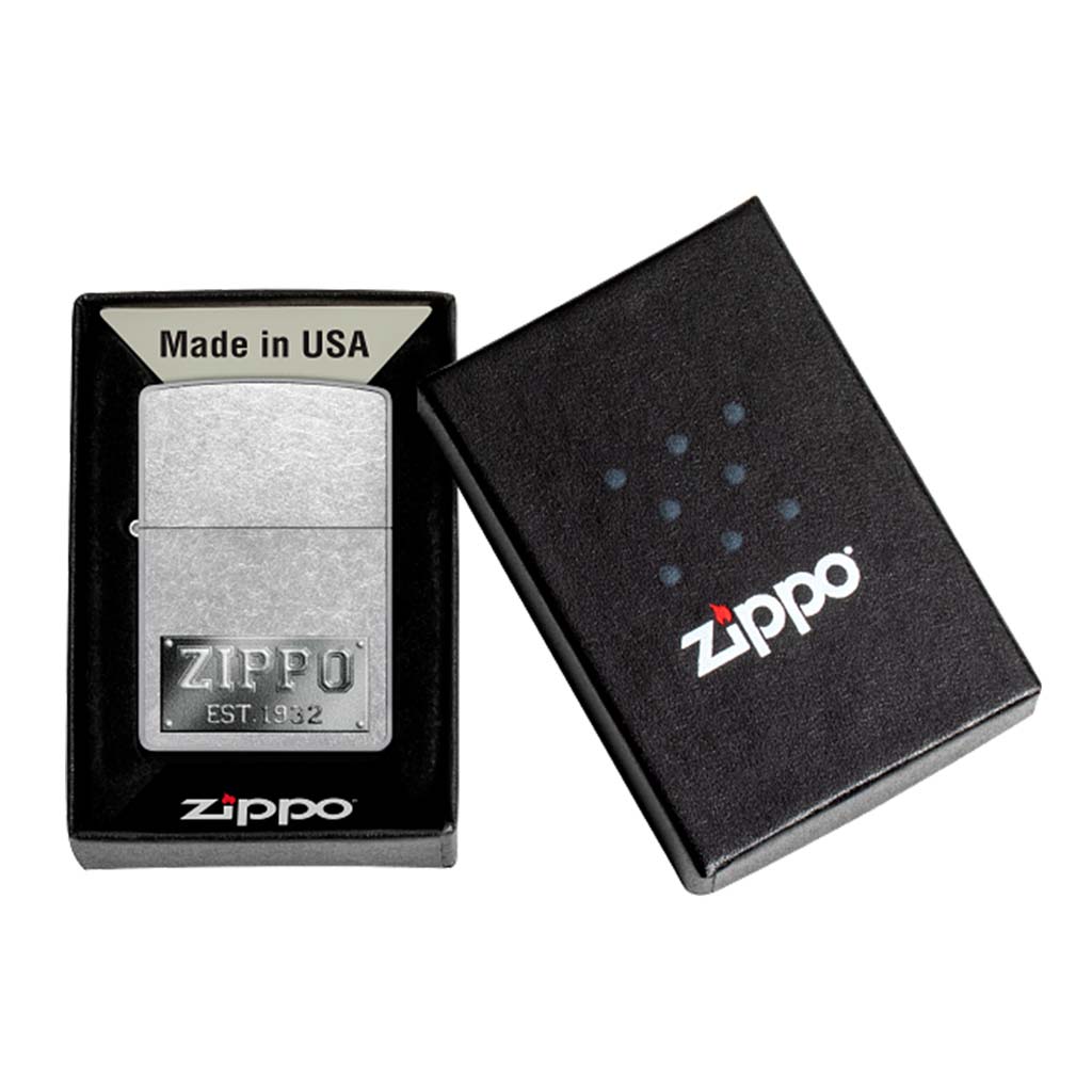 Encendedor Zippo Lighter Design Street Chrome Logo EST 1932