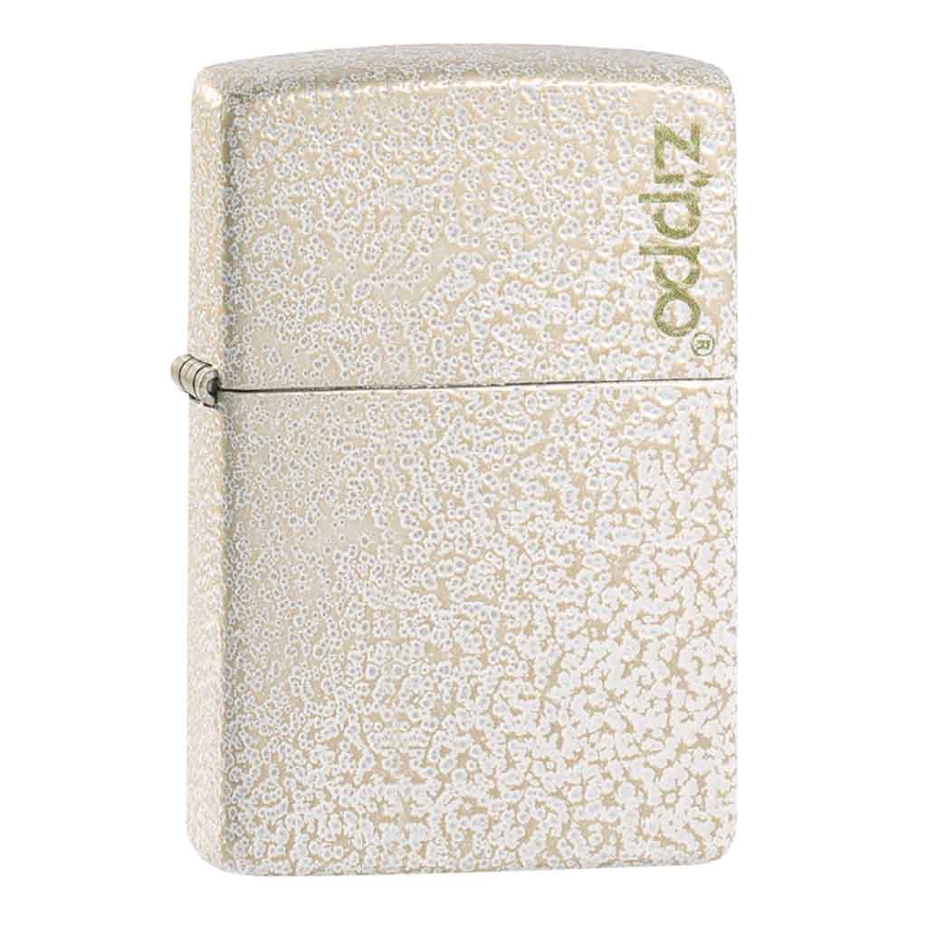 Encendedor Zippo Lighter Classic Mercury Glass Logo Blanco