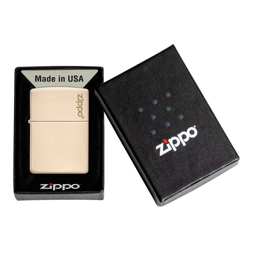 Encendedor Zippo Lighter Classic Flat Sand Zippo Logo