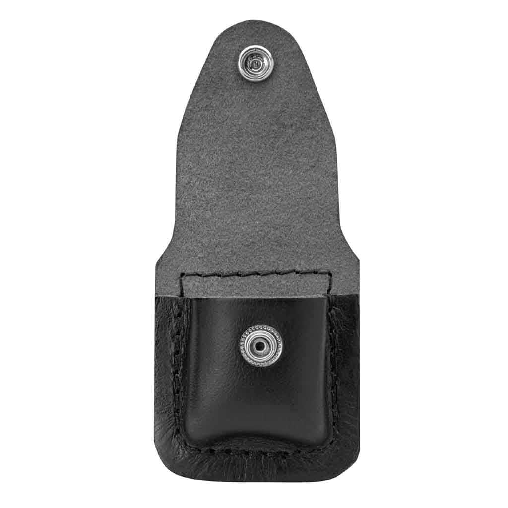 Estuche Zippo Funda Cuero Black Lighter Pouch-Clip Negro